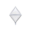 Silver 4D Rhombus Transparent Foil Balloon