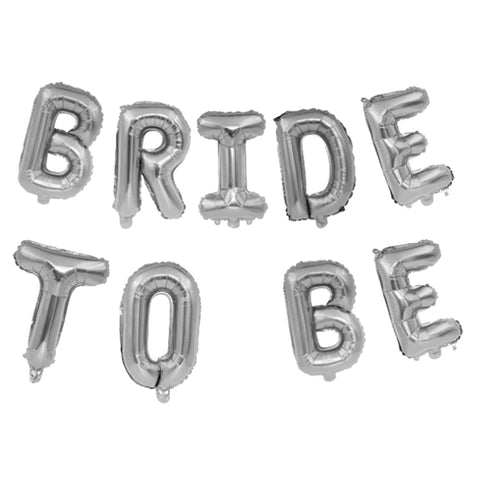 Bride To Be Silver Colored Balloon