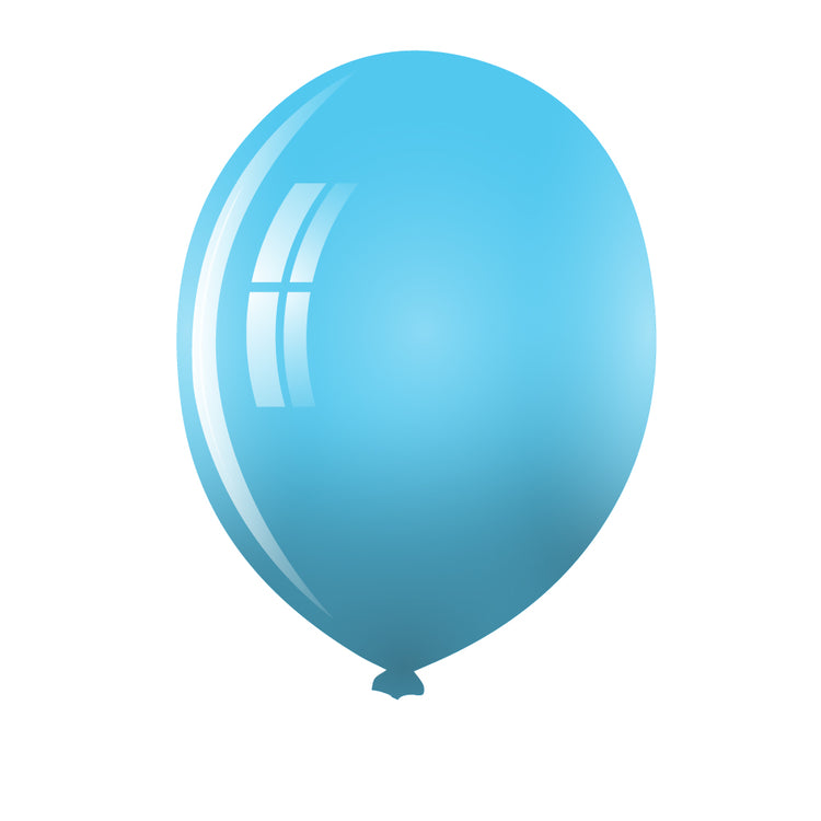 Standard Light Blue Colored Balloon