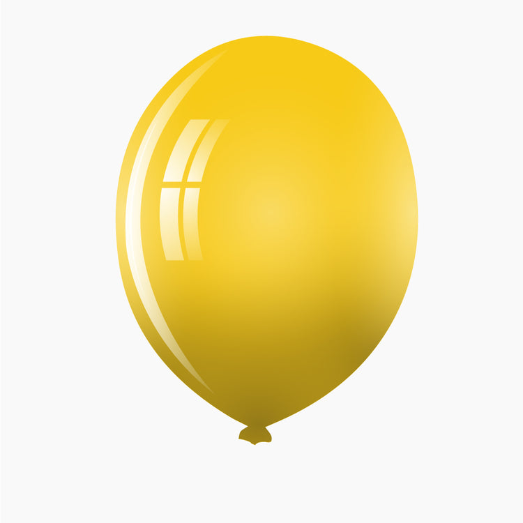 Standard Yellow Colored Balloon