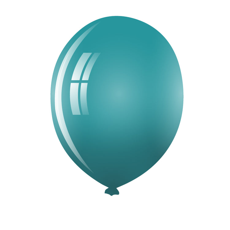 Standard Peacock Blue Colored Balloon