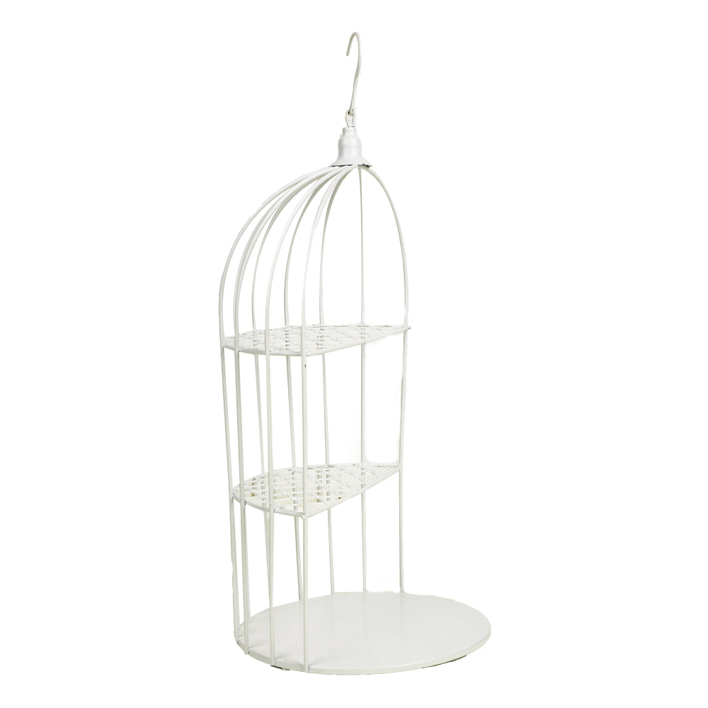 White Cage Cup Cake Stand