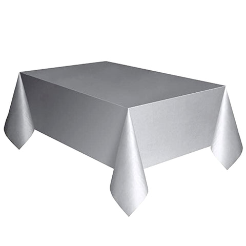 Plain Silver Table Cover