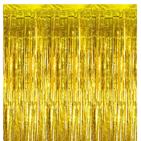 Golden Foil Curtains