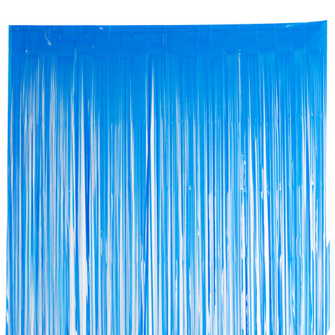 Fluorescent Dark Blue Foil Curtains