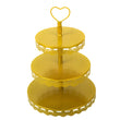 3 Tier Golden Cup Cake Stand