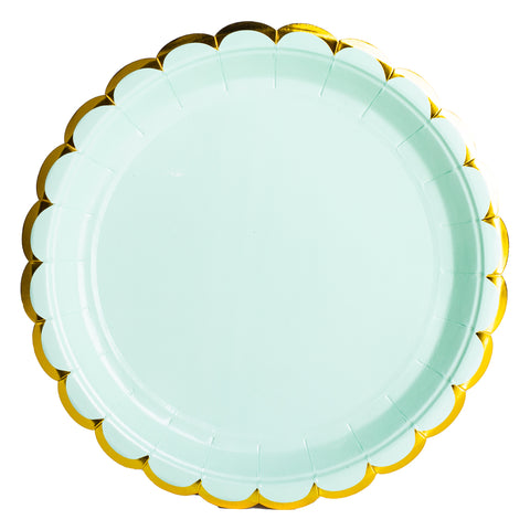 Baby Green Paper Plates