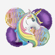 5 Pcs Unicorn Foil Balloon Set