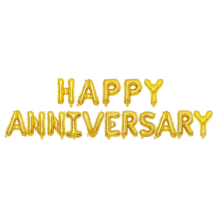 Anniversary Foil Balloon Golden Color