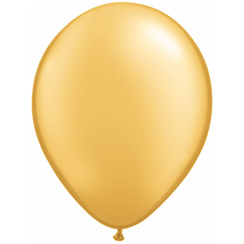 Golden Latex Balloons