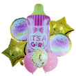 Its a Girl Feeder Foil 8 Pcs Foil Balloons Set