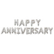 Anniversary Foil Balloon Silver Color