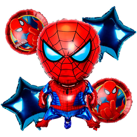Spider Man 5 Pcs Foil Balloons Set